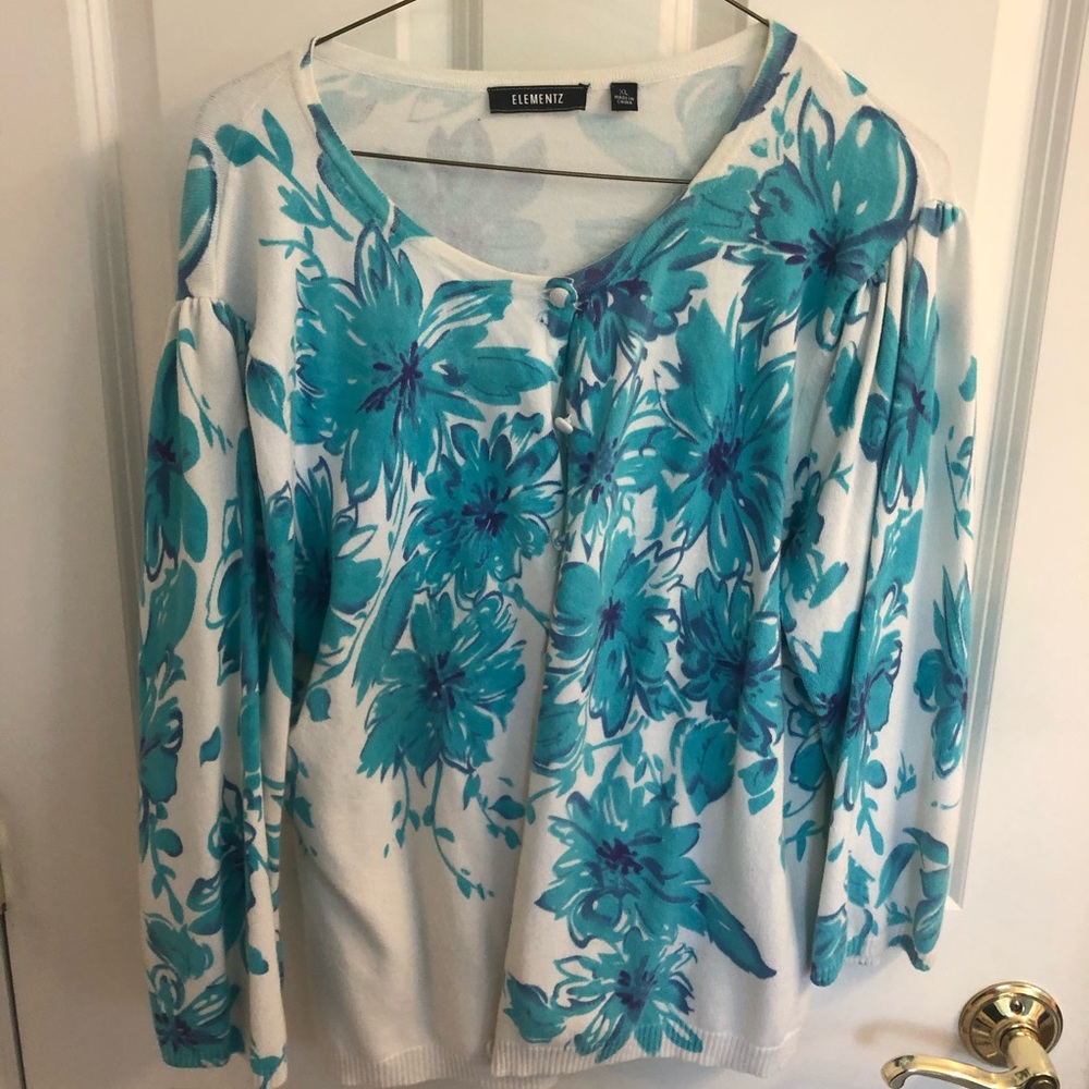 Elementz floral cardigan size XL